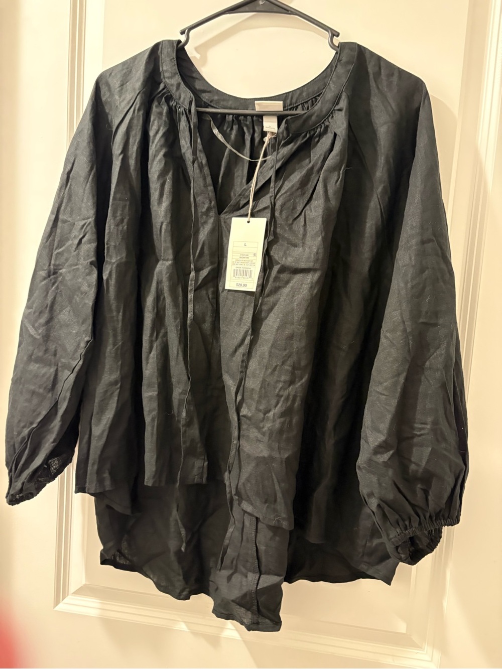 A new day peasant blouse- L